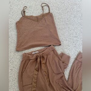Abercrombie cozy ribbed pajama set